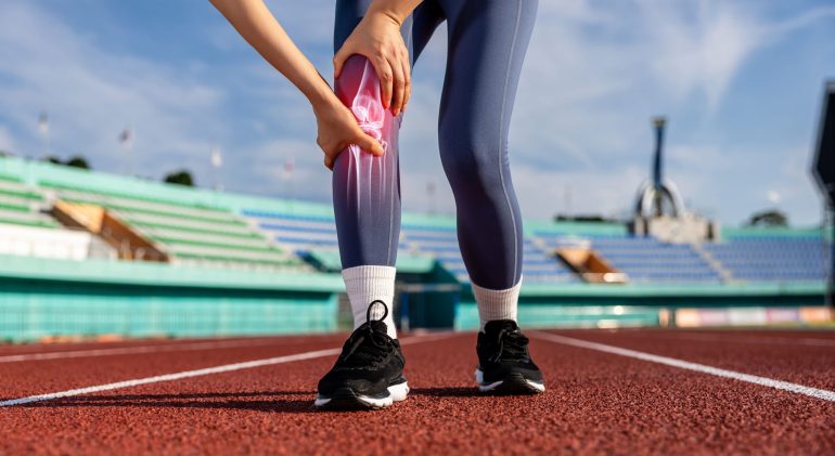 Composite,Image,Of,A,Woman,Running,In,A,Track,And